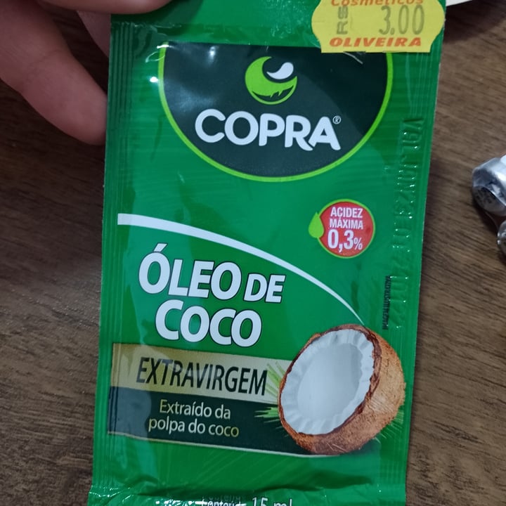 photo of Copra Óleo de coco extravirgem shared by @giocardosol on  08 Jul 2022 - review