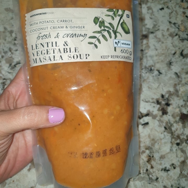 photo of Woolworths Food Lentil & Vegetable Masala Soup shared by @tilana85 on  31 May 2022 - review