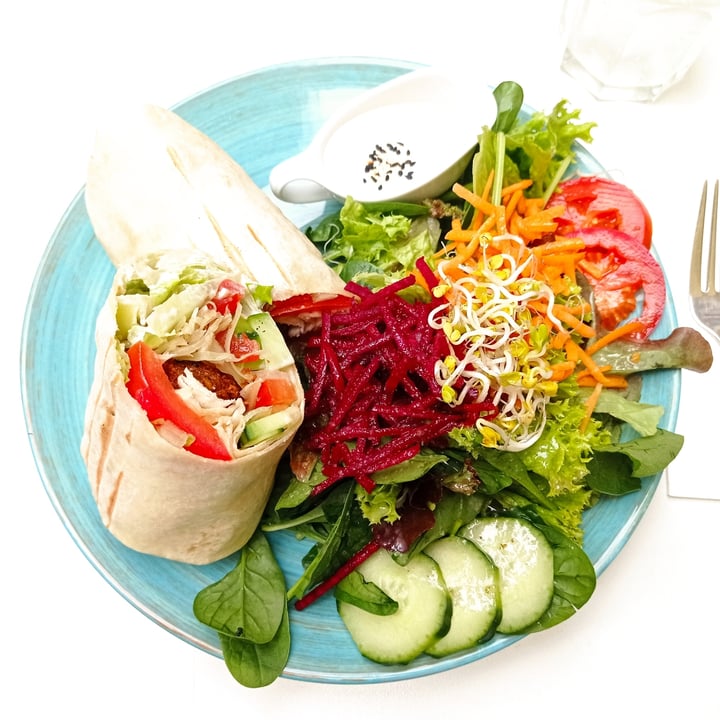 review photo of The Heart of Joy Café Falafel Wrap shared by @pulezze on 11 Sep 2022 - review