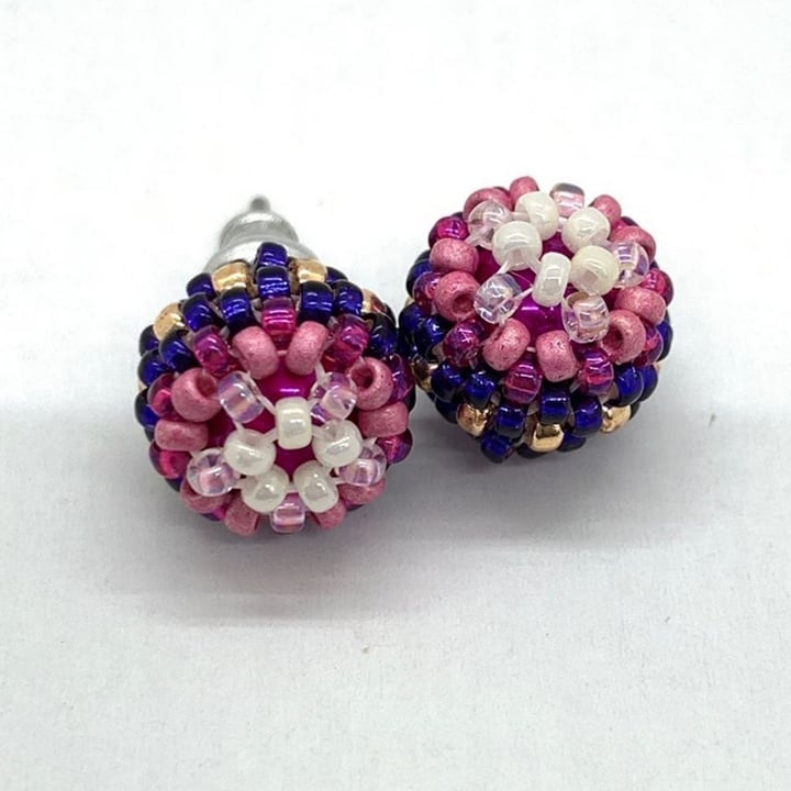 review photo of Molina Parker Beaded studs shared by @solarpoweredsara on 06 Aug 2020 - review