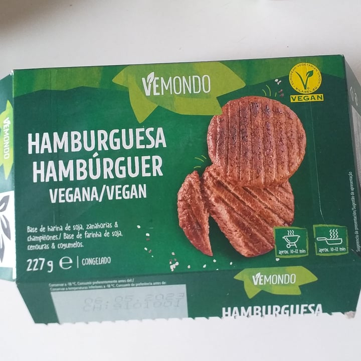 review photo of Vemondo 2 Burger con carote e funghi champignon shared by @carolinaj on 29 May 2022 - review