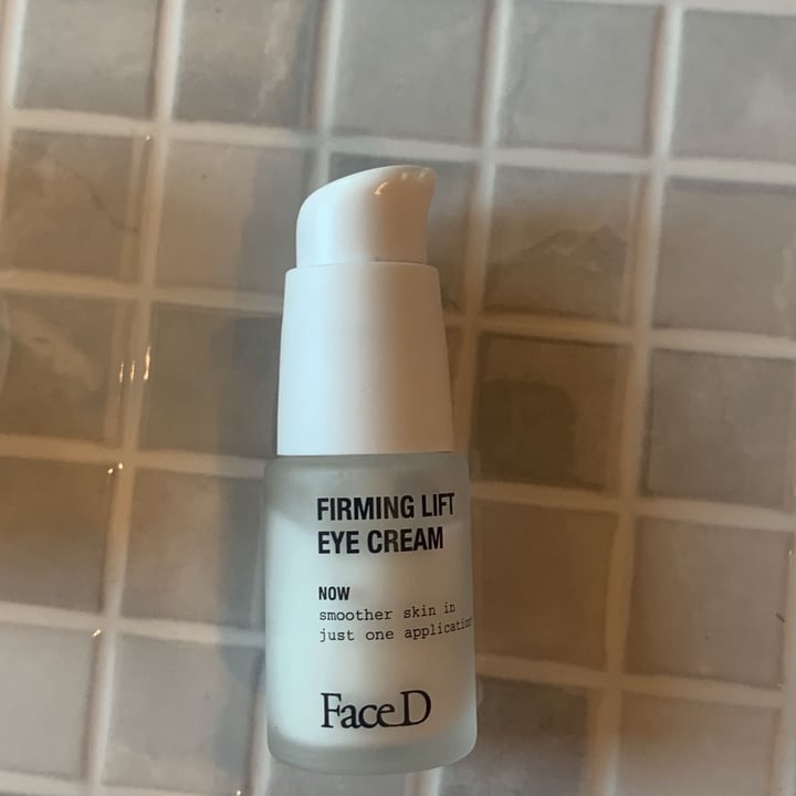 photo of FaceD Firming lift eye cream shared by @michela1989 on  10 Apr 2022 - review