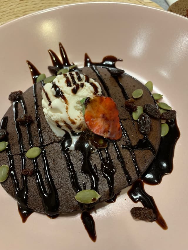 Photo of the dish “Chocolate Pancake With Ice Cream”