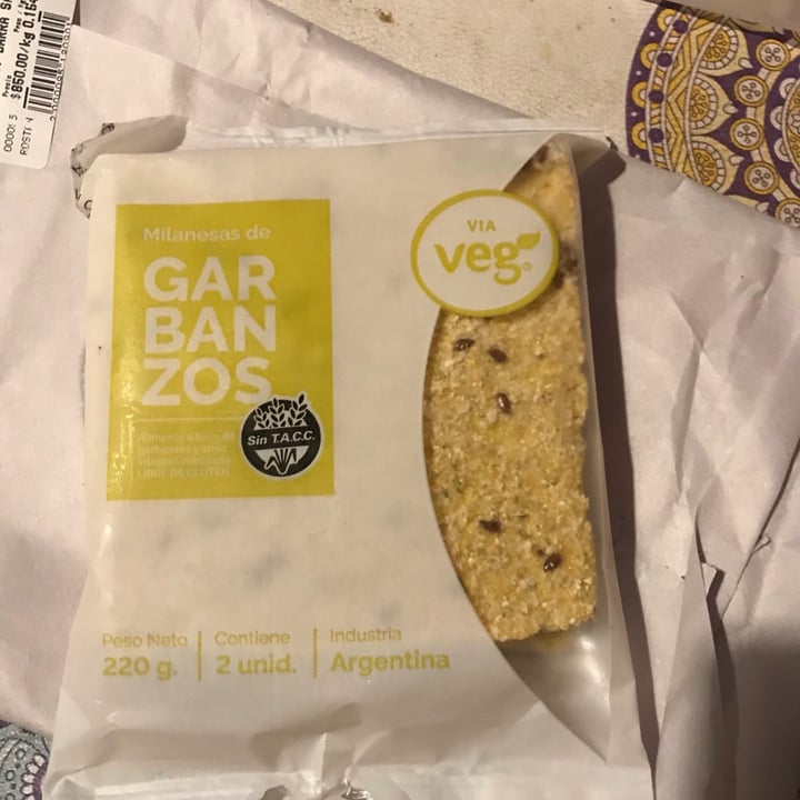 photo of Via Veg Milanesas De Garbanzos shared by @micalallopizzi on  10 Feb 2021 - review