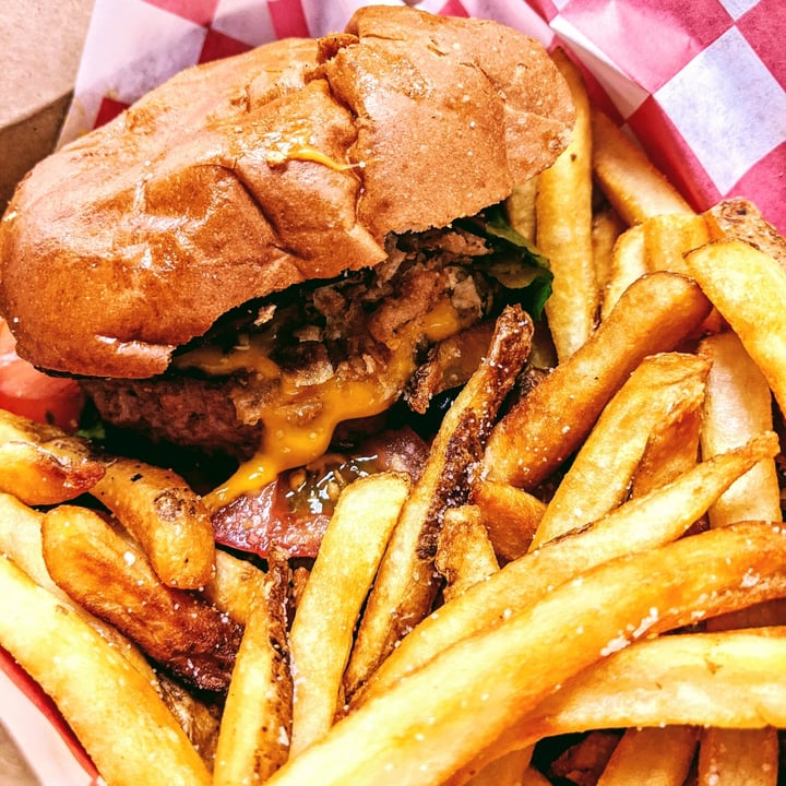 photo of Fork My Life BBQ Burger shared by @compassionista269 on  03 May 2020 - review
