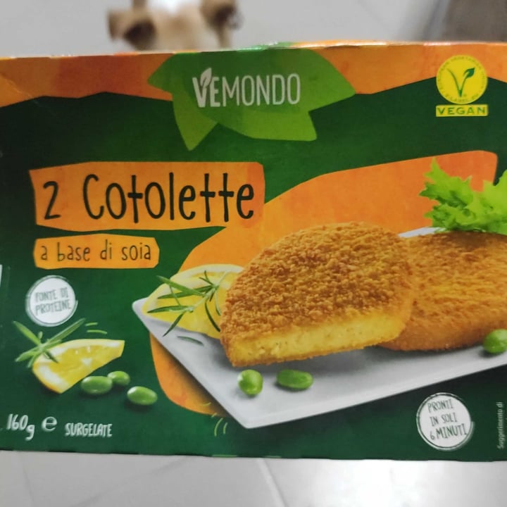 photo of Vemondo  2 Cotolette a Base di Soia shared by @tolardoveg85 on  14 Oct 2022 - review