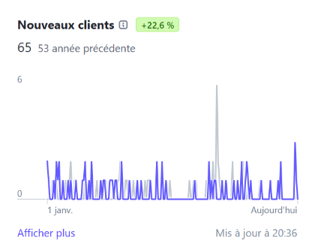 what-is-going-on __ Graphiques affichant la croissance des nouveaux abonnés et clients.