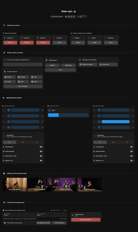 forum_update __ Interface utilisateur sombre d'un logiciel de montage vidéo