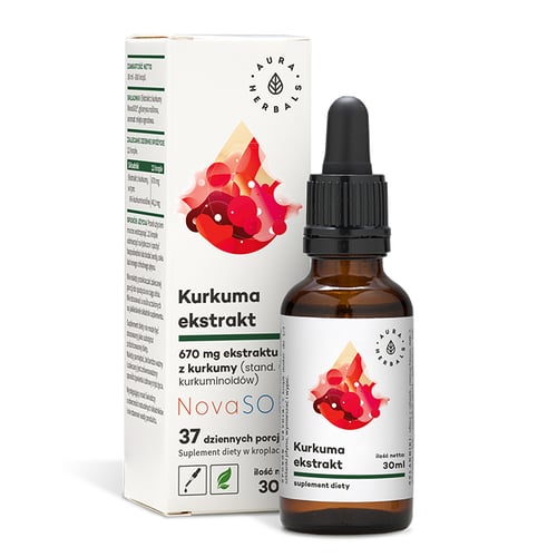 Kurkuma, ekstrakt NovaSOL, krople 30 ml