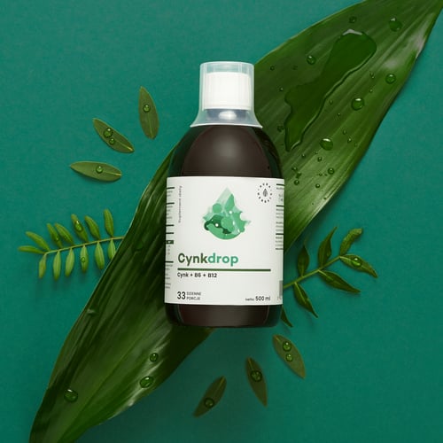 Cynkdrop, Cynk + B6 + B12, płyn 500 ml