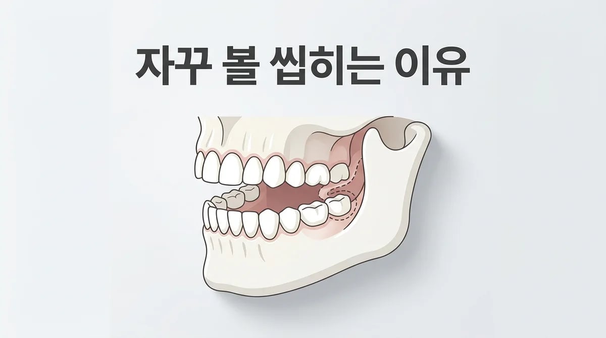 반복되는 볼 씹힘, 왜 그럴까요? 구강 구조와 개선 방법