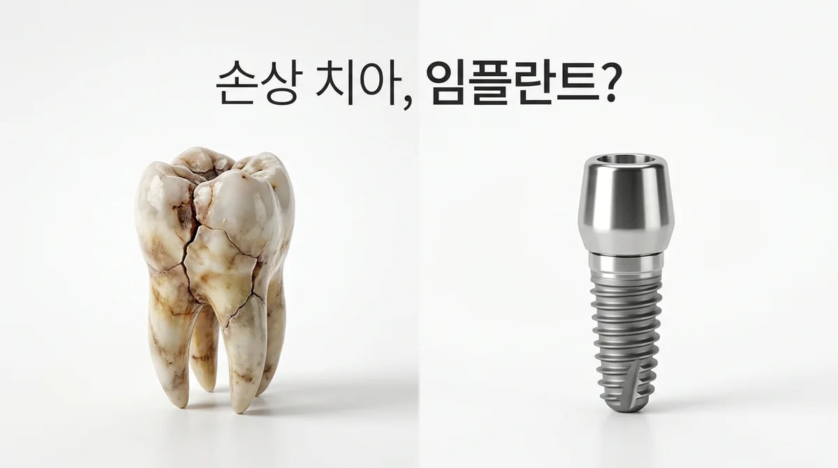 심하게 손상된 치아, 임플란트 필요한 이유와 5가지 고려사항