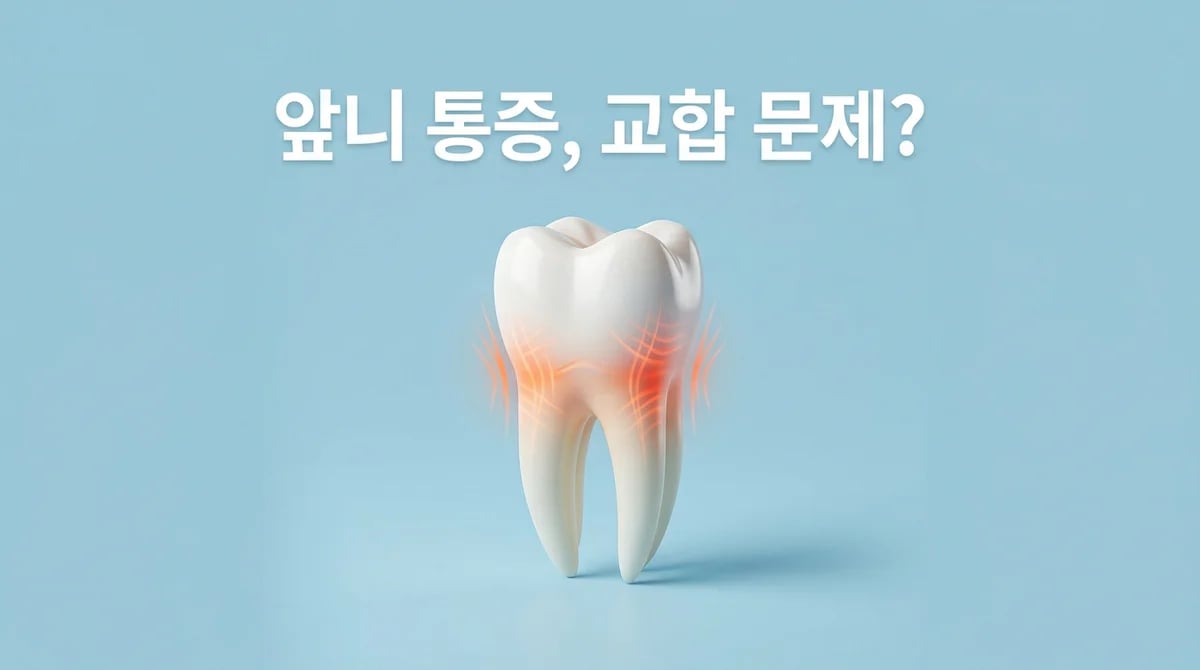 충치 없는 앞니 통증, 과도한 씹는 힘과 교합 문제의 원인과 해결책