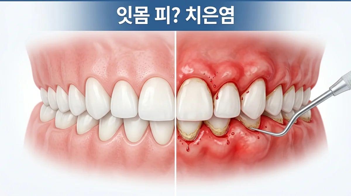 치은염 초기 증상 5가지: 잇몸 피, 붓기부터 스케일링의 중요성까지