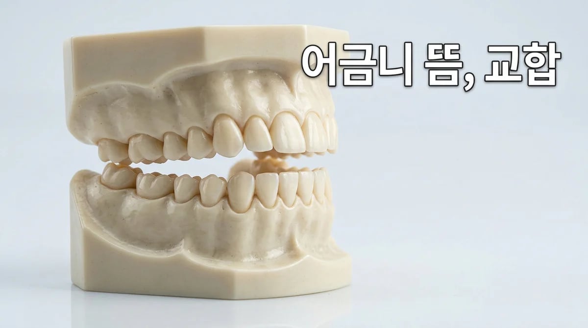 교정 안 했는데 어금니가 뜬다면? 대구치 교합 문제의 신호