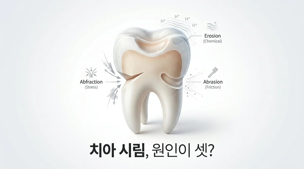 치경부 마모증: 3가지 핵심 원인과 효과적인 예방 관리법