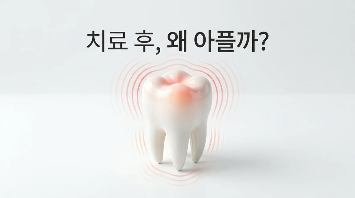 신경치료 완료 후 통증: 정상 범위와 씹을 때 아픈 이유 3가지 분석