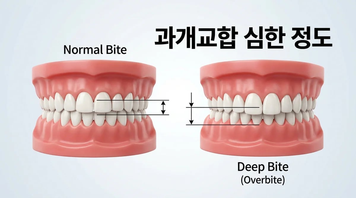 과개교합 심한 정도: 식사 불편함과 판단 기준 5가지 이해하기