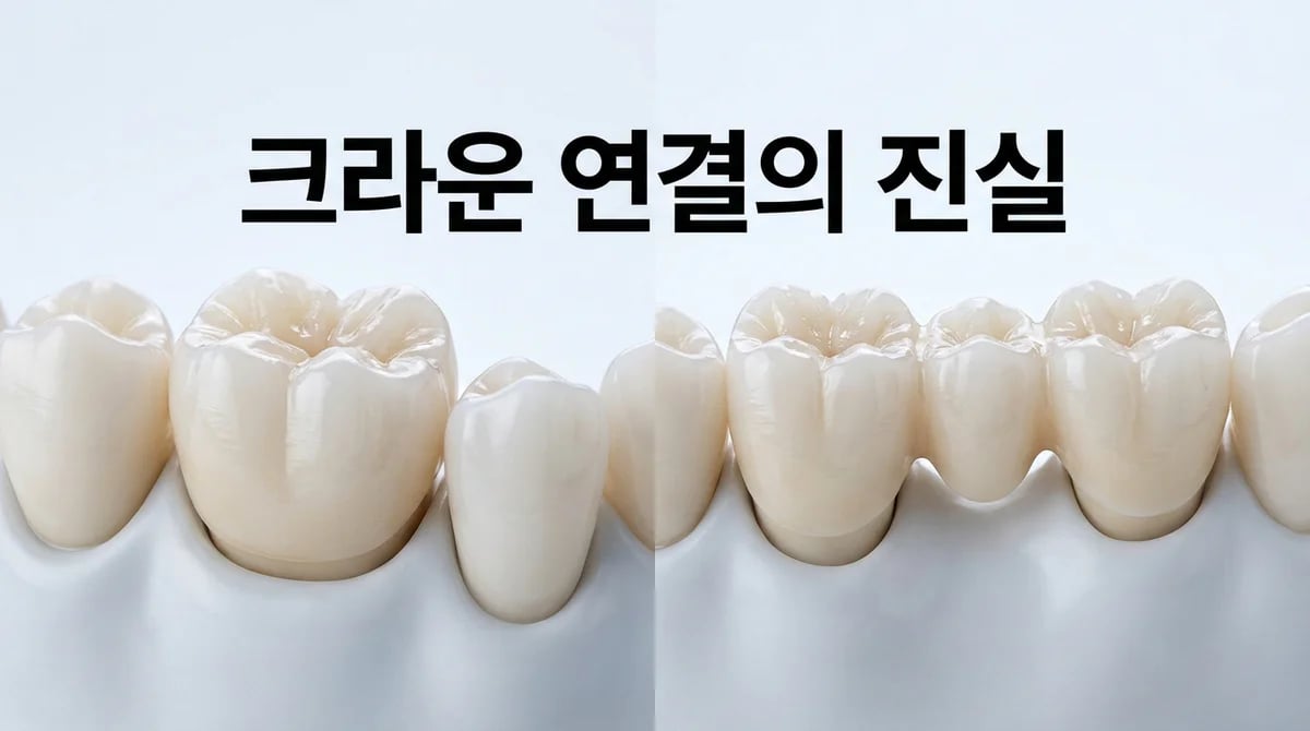 치과 크라운 보철물 연결 방식, 단일 vs 연결: 수명과 건강 영향