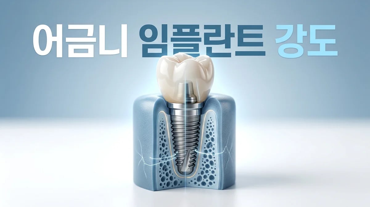 어금니 임플란트 강도, 튼튼함의 비밀: 골유착과 생체역학적 설계