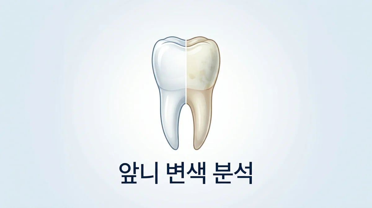앞니 변색의 주요 원인: 외인성, 내인성 착색 분석과 관리법