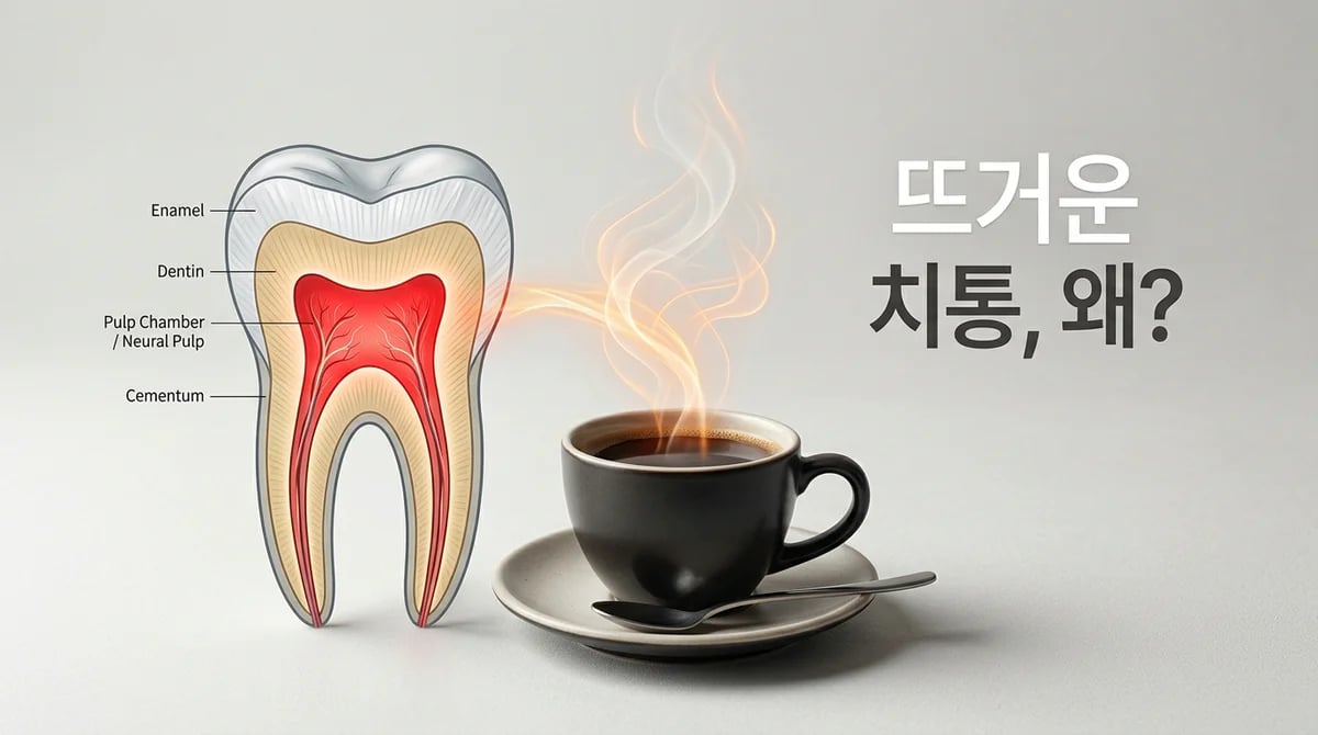 뜨거운 음식 치통, 단순한 시림일까요? 치수염 원인과 통증의 비밀