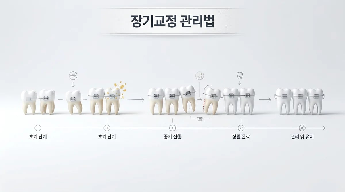 장기간 치아교정: 발생할 수 있는 주요 문제와 현명한 관리법