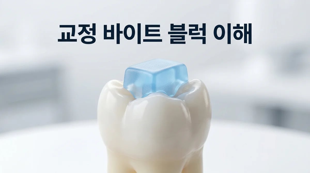 치아교정 바이트 블럭: 불편함 뒤 숨겨진 3가지 핵심 역할과 적응 가이드