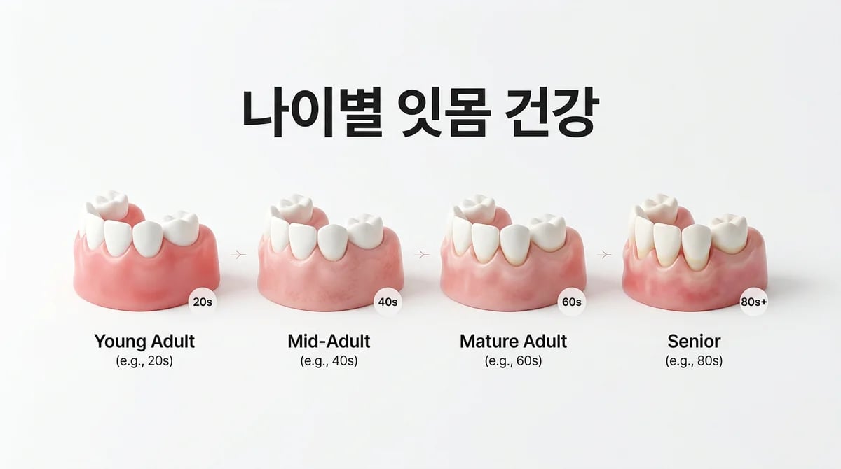 연령별 잇몸 건강 관리 가이드: 치은염과 잇몸치료 핵심 고려사항