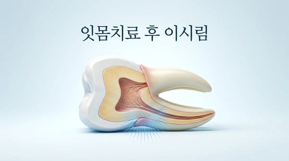 잇몸치료 후 치아 시림 지속? 4가지 원인과 대처법 완벽 가이드