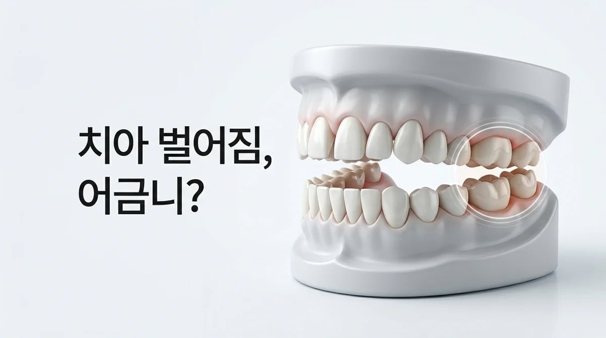 교정 없이 치아가 벌어지는 원인 3가지: 어금니 교합 불균형의 중요성