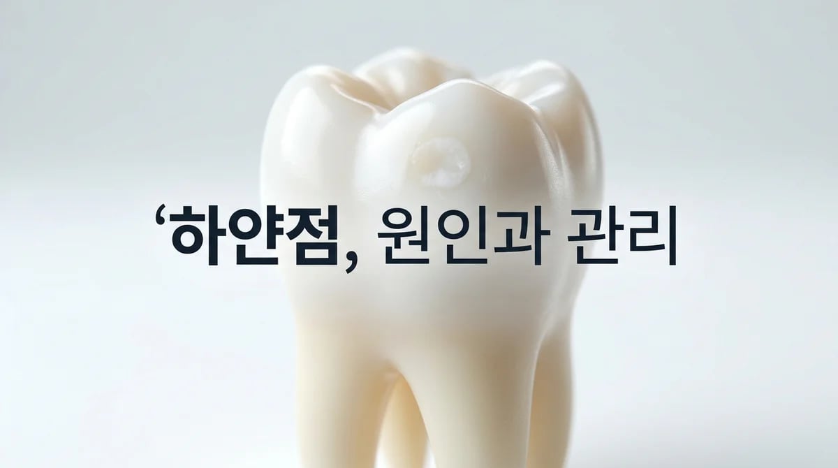 치아 하얀 점: 법랑질 탈회, 불소증 등 3가지 원인과 관리법