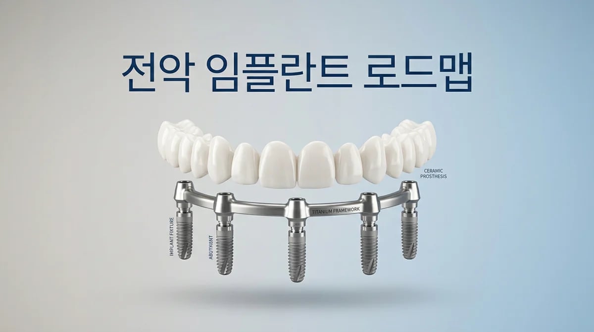 전체 치아 상실 시 전악 임플란트 치료 과정: 단계별 가이드