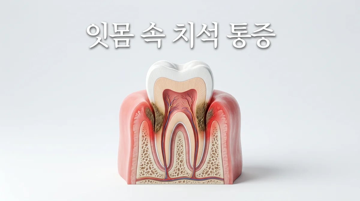 잇몸 통증 유발 원인, 숨겨진 치은연하치석 완벽 해부