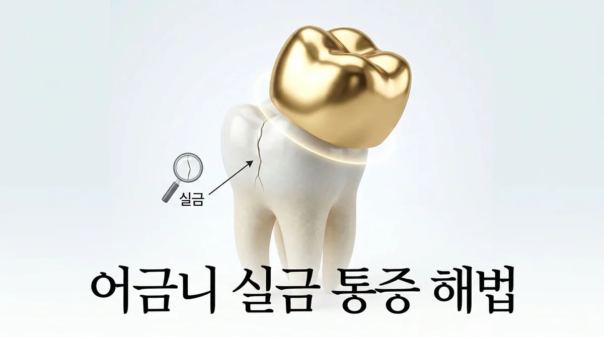 어금니 실금 통증 해소: 금 크라운의 보호 효과와 과학적 원리