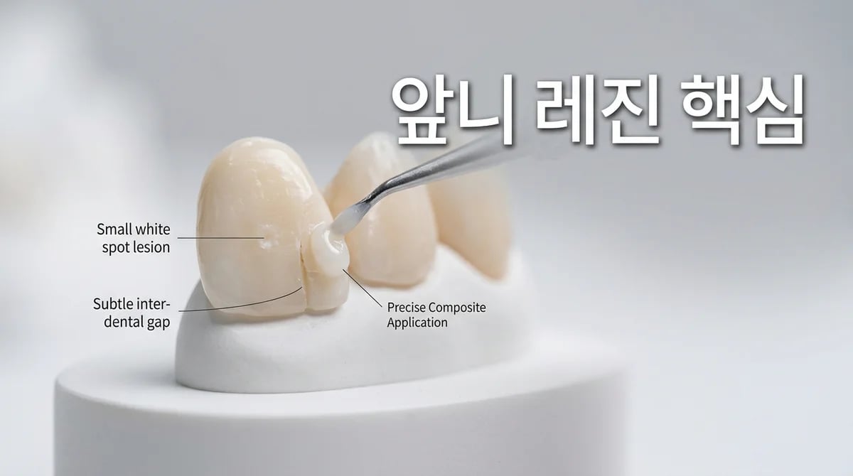 앞니 틈새와 초기 충치, 레진 치료로 자연치아 심미 개선