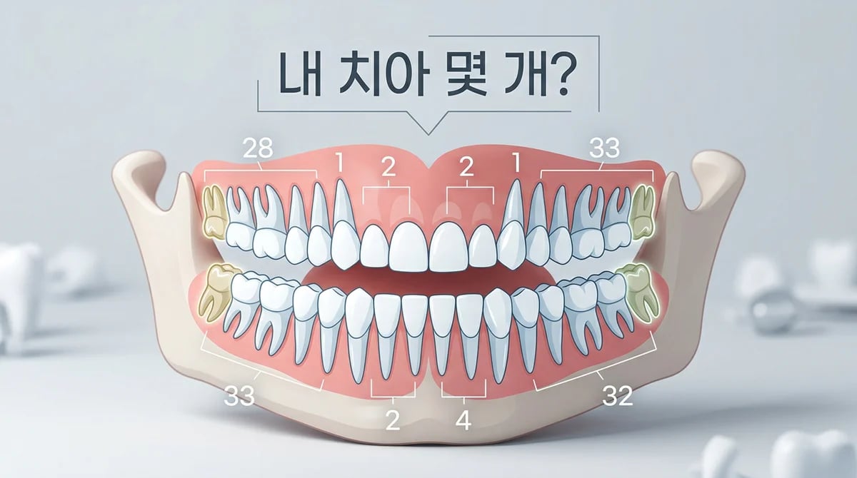 성인 치아 개수와 사랑니: 표준 28개 외 변수와 관리 가이드