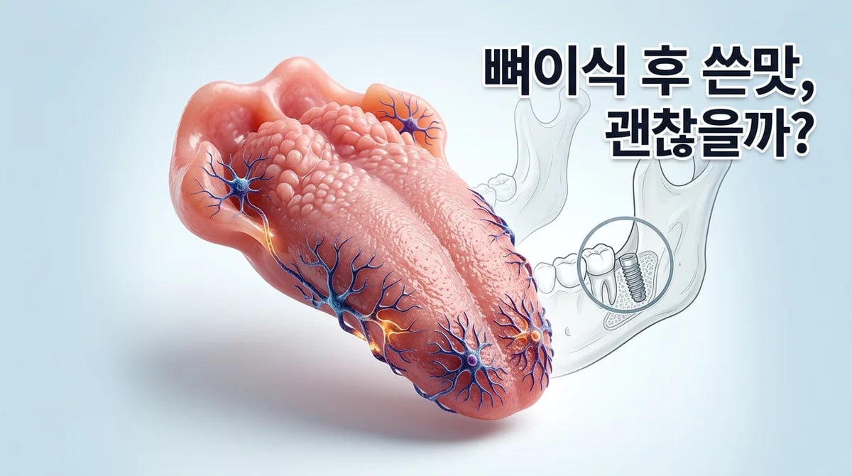 치과 골이식 후 쓴맛·이상한 맛, 왜 느껴질까요? 3가지 주요 원인과 의미