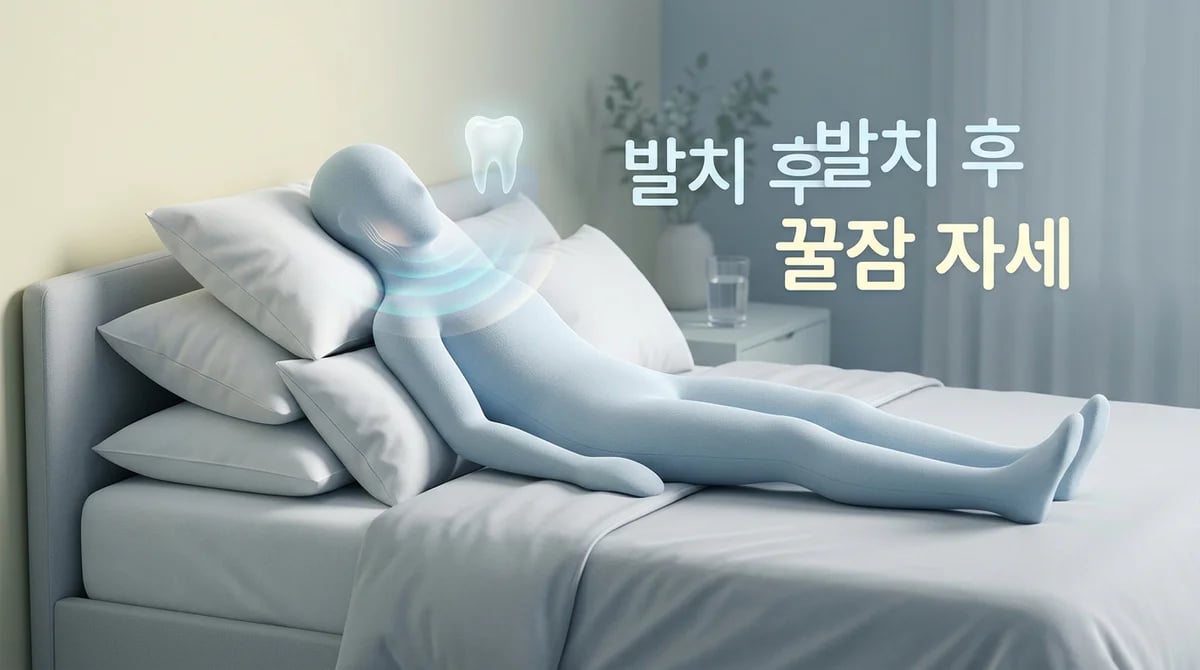발치 후 회복 돕는 올바른 수면 자세와 핵심 주의사항
