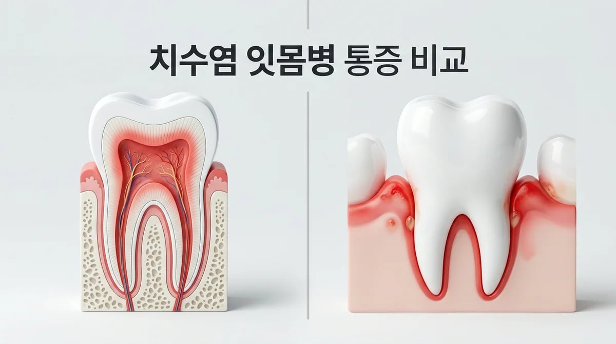 치수염과 잇몸 질환: 헷갈리는 치통 증상 5가지 구분법