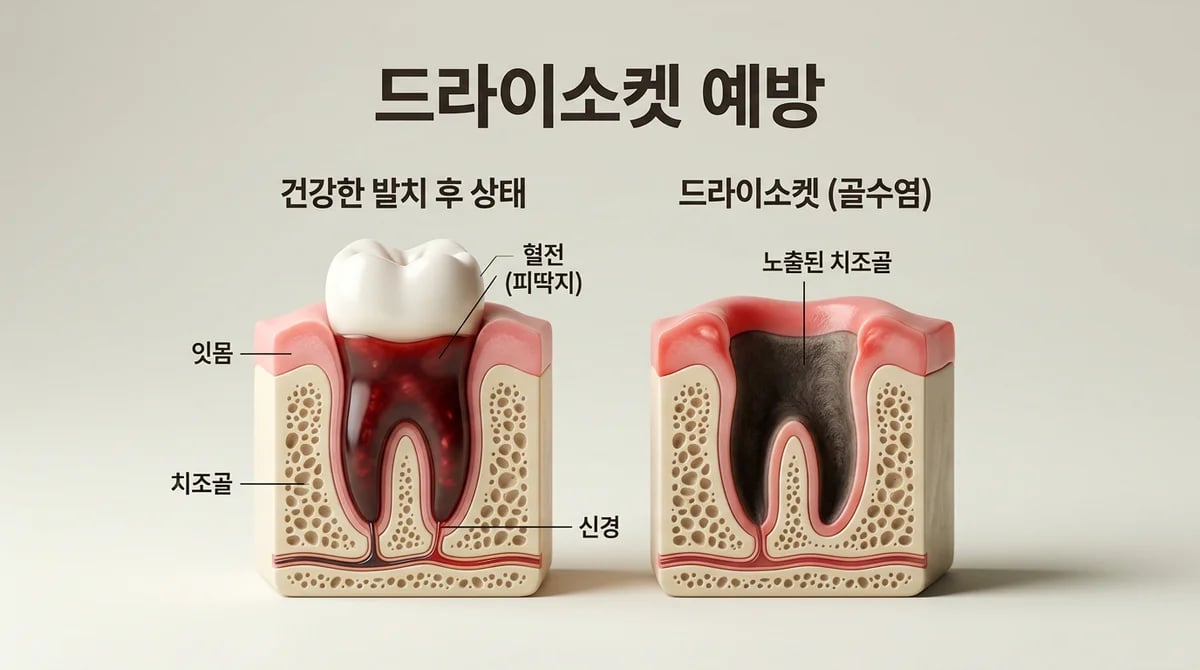 발치 후 드라이소켓 증상과 예방: 5가지 핵심 관리법