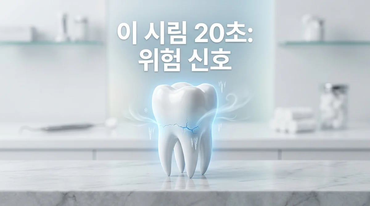 찬물에 이 시림 20초 지속, 단순 증상 아닌 치수염 위험 신호
