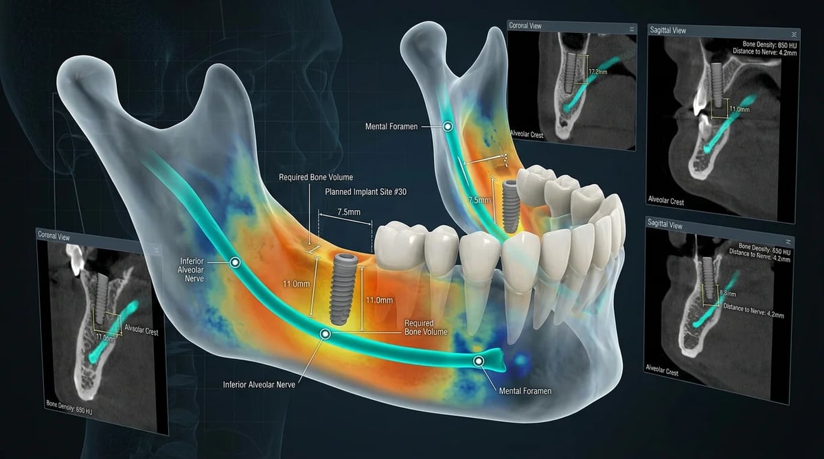 정밀 진단을 위한 3D 콘빔 CT 스캔 이미지