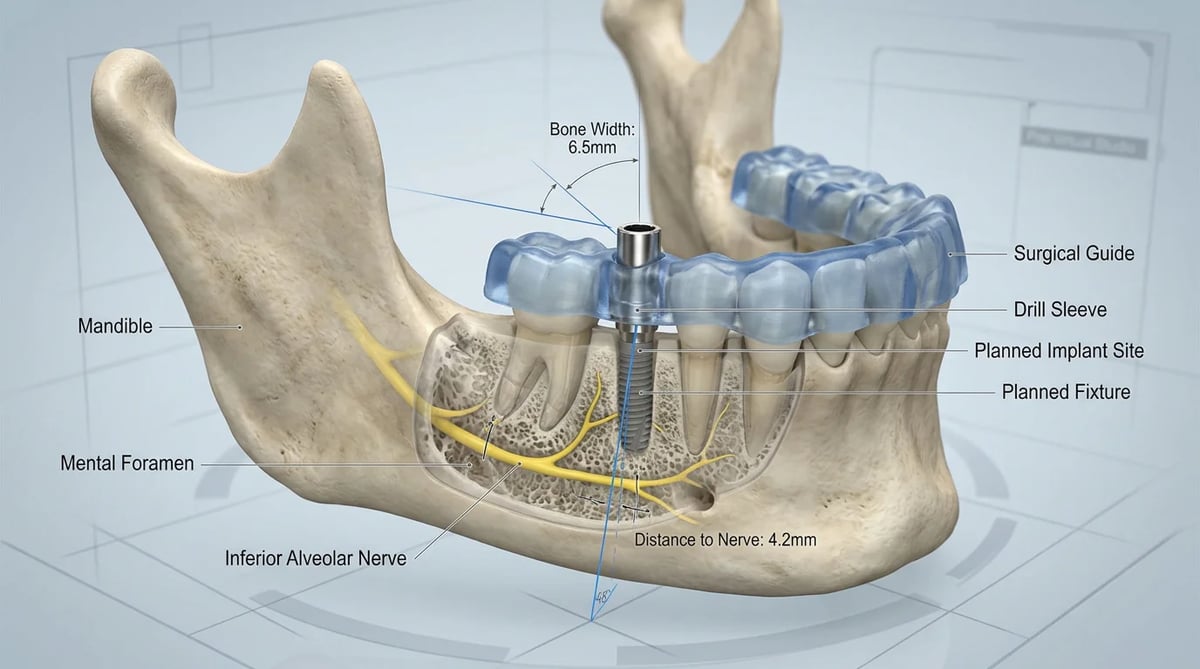 3D-CT 기반 컴퓨터 가이드 임플란트 수술 계획 이미지