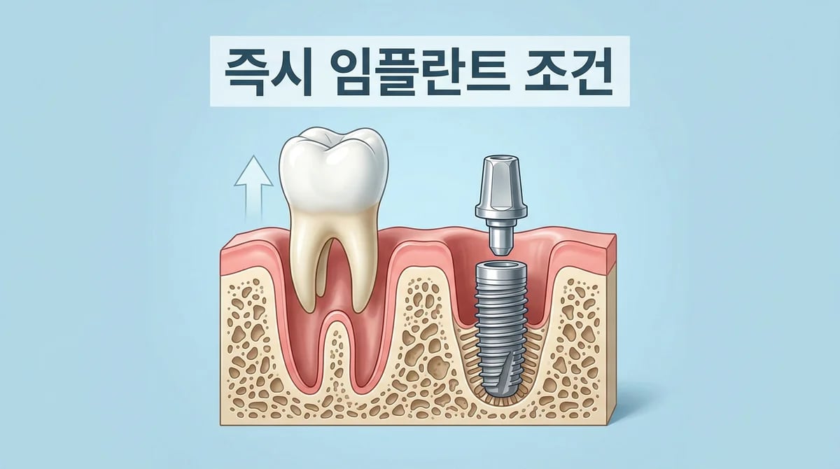 발치 후 즉시 임플란트, 성공을 위한 3가지 핵심 조건 분석