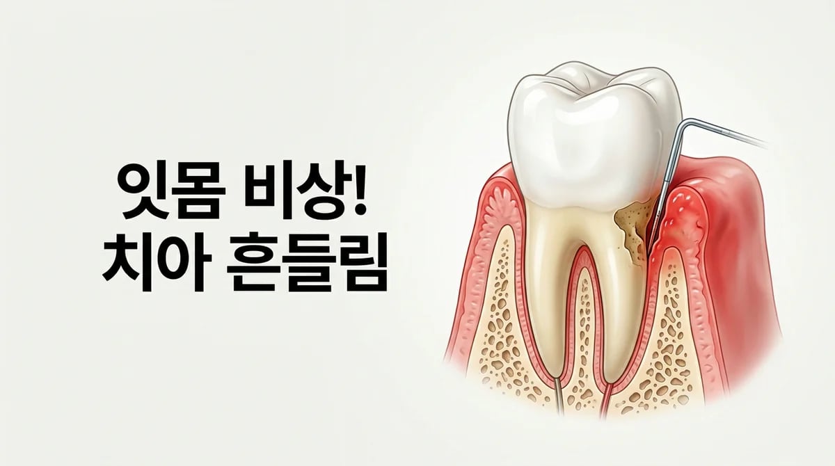 잇몸 붓고 치아 흔들릴 때? 의심해야 할 구강 질환과 진단 과정