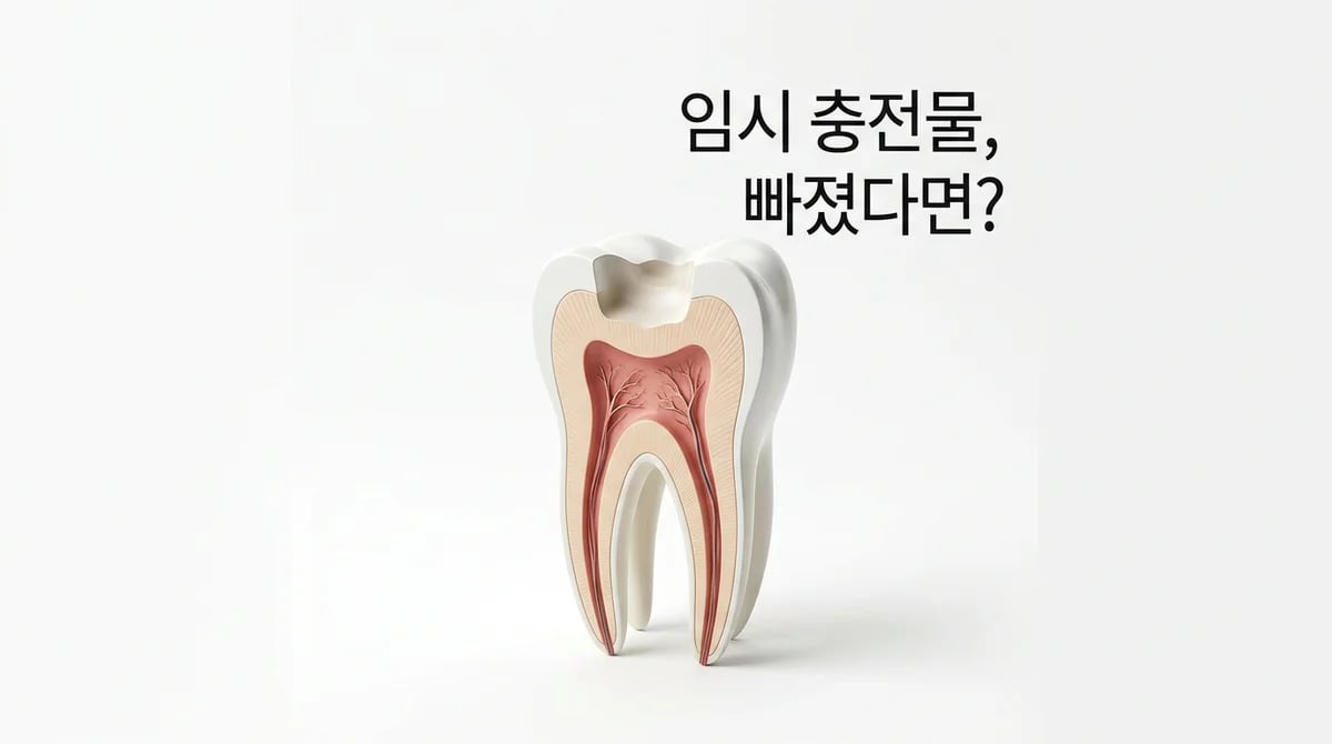 신경치료 중 임시 충전물 탈락: 당황 말고 4단계 대처법