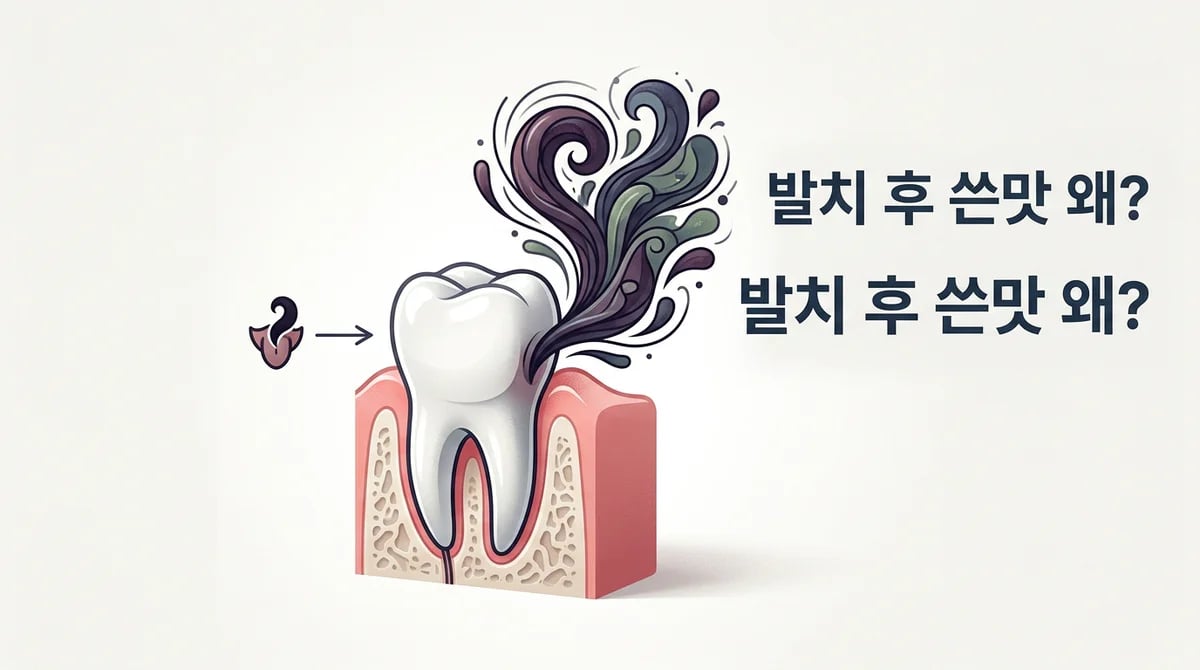 발치 후 입안 쓴맛: 흔한가요? 5가지 원인과 현명한 대처법