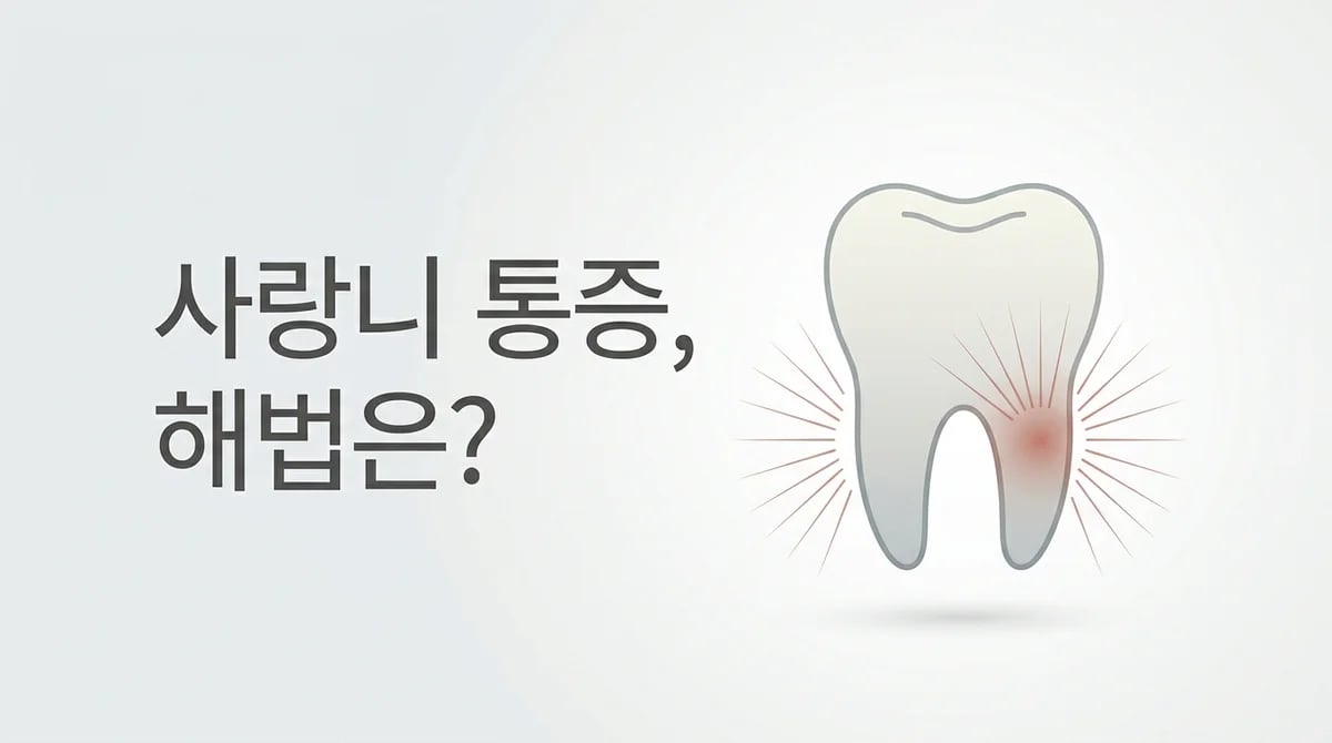 사랑니 발치 후 통증, 왜? 원인과 회복·관리법 완벽 가이드
