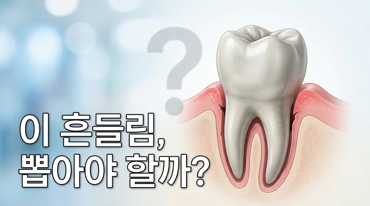 흔들리는 성인 영구치: 발치 전 필수 확인! 원인과 치과 보존 진단 5단계